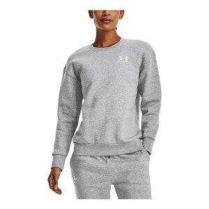 Under Armour A_[A[}[ fB[X Xj[J[ y(WMNS) Under Armour Essential Fleece Crew Sweatshirt 'Grey' 1373032-011z TCY US_W_M