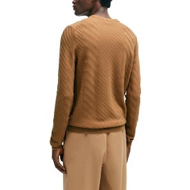 ヒューゴボス メンズ ニット&セーター アウター Men's Graphic-Jacquard Sweater Medium Beige