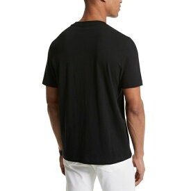 マイケルコース メンズ Tシャツ トップス Men's Refine Textured Crewneck T-Shirt Black