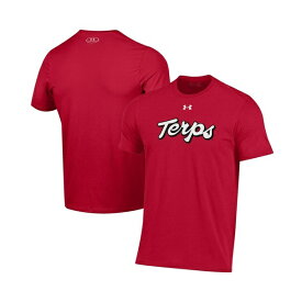 アンダーアーマー レディース Tシャツ トップス Men's Red Maryland Terrapins Throwback Special Game Performance T-shirt Red