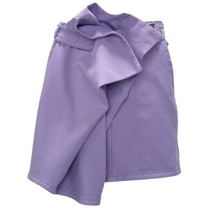 J.W.�A���_�[�\�� ���f�B�[�X �X�J�[�g �{�g���X Asymmetric draped cotton mini skirt Purple