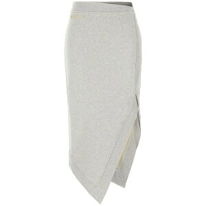 �W �A�e�B�R ���f�B�[�X �X�J�[�g �{�g���X M䩘Rlange-effect midi skirt Grey