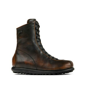 �J���y�[�� ���f�B�[�X �u�[�c �V���[�Y Ariel lace-up leather boots Brown