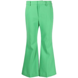 �f�B�[�X�N�G�A�[�h ���f�B�[�X �J�W���A���p���c �{�g���X Kick-flare cropped trousers Green