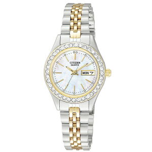 V`Y fB[X uXbgEoOEANbg ANZT[ Women's Two Tone Stainless Steel Bracelet Watch 26mm EQ0534-50D No Color