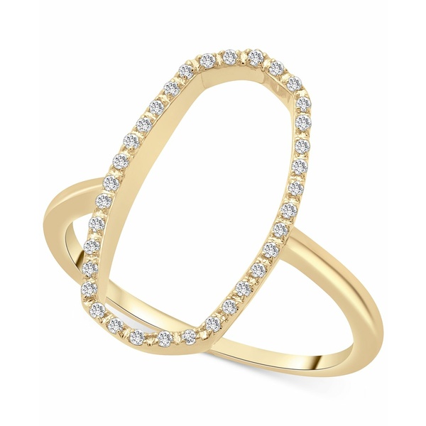 【SALE／79%OFF】ラップド  レディース リング アクセサリー Diamond Open Oval Frame Ring (1 10 ct. in 14k Gold or 14k White Gold, Created for Macy's Yellow Gold