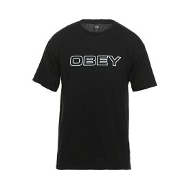 【送料無料】 オベイ メンズ Tシャツ トップス T-shirts Black