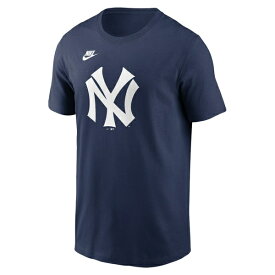 ナイキ メンズ Tシャツ トップス New York Yankees Nike Cooperstown Collection Team Logo TShirt Navy