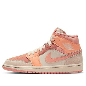 Jordan �W���[�_�� ���f�B�[�X �X�j�[�J�[ �y(WMNS) Air Jordan 1 Mid 'Apricot' DH4270-800�z �T�C�Y US_9(26.0cm)