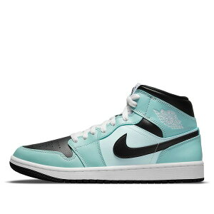 Jordan �W���[�_�� ���f�B�[�X �X�j�[�J�[ �y(WMNS) Air Jordan 1 Mid 'Aqua Black' BQ6472-300�z �T�C�Y US_5(22.0cm)