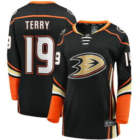 ファナティクス レディース ユニフォーム トップス Troy Terry Anaheim Ducks Fanatics Branded Women's Home Team Breakaway Player Jersey Black