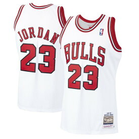 ミッチェル&ネス メンズ ユニフォーム トップス Michael Jordan Chicago Bulls Mitchell & Ness 1997/98 Hardwood Classics Authentic Jersey White
