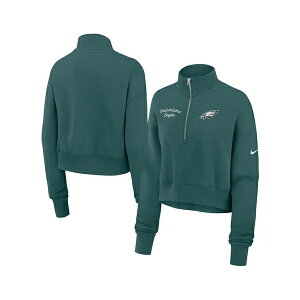 �t�@�i�e�B�N�X ���f�B�[�X �J�b�g�\�[ �g�b�v�X Nike Women's Midnight Green Philadelphia Eagles Primetime Phoenix Half-Zip Sweatshirt Green