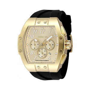 CrN^ Y rv ANZT[ Men's 48939 Invicta Racing Quartz Chronograph Gold Dial Watch Black