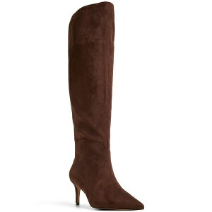 Ah fB[X u[c V[Y Women's Kaylynn Knee High Pointed Toe Boots Medium Brown Suede