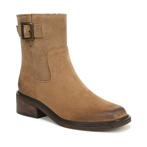 �t�����R�T���g ���f�B�[�X �u�[�c �V���[�Y Women's Gillian Square Toe Zip Short Boots Toast Brown Suede