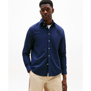 g~[ qtBK[ Y Vc gbvX Men's Regular-Fit Heritage Oxford Shirt Preppy Navy / Desert Sky Solid