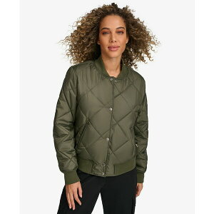 [oCX fB[X WPbgu] AE^[ Women's Regular Diamond Quilted Sherpa Lined Bomber Jacket Army Green