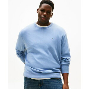 g~[ qtBK[ Y jbg&Z[^[ AE^[ Men's Big and Tall Pima Cotton Cashmere Crewneck Sweater Brisk Blue