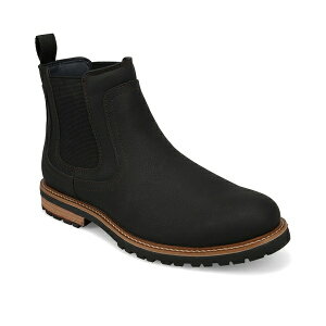 hbJ[Y Y u[c V[Y Men's Camden Rugged Pull-On Chelsea Boots Black