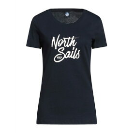 【送料無料】 ノースセール レディース Tシャツ トップス T-shirts Navy blue