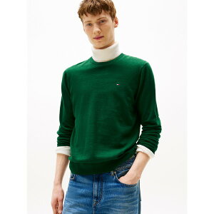 �g�~�[ �q���t�B�K�[ �����Y �j�b�g&�Z�[�^�[ �A�E�^�[ ESSENTIAL CREW NECK - Jumper - ornamental green heather