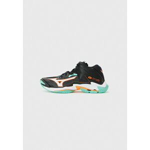 ~Ym Y tBbglX X|[c WAVE LIGHTNING Z8 - Volleyball shoes - black/tangelo/ice green