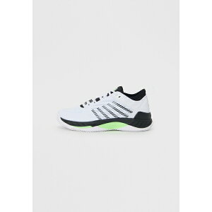 P[XCX Y tBbglX X|[c HYPERCOURT SUPREME 2 - Clay court tennis shoes - white/black/soft neon green