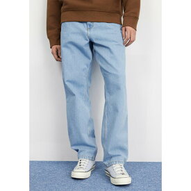 カーハート メンズ デニムパンツ ボトムス SINGLE KNEE PANT - Relaxed fit jeans - blue heavy stone bleached