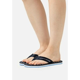 トミー ヒルフィガー レディース サンダル シューズ ESSENTIAL ROPE - T-bar sandals - space blue