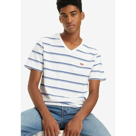 リーバイス メンズ Tシャツ トップス ORIGINAL V-NECK - Print T-shirt - sail bright white