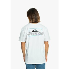 クイックシルバー メンズ Tシャツ トップス LINE BY LINE - Print T-shirt - white