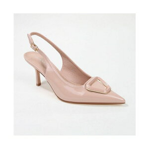 o[lX fB[X pvX V[Y Ceira Patent Slingback Pump with Metallic Accent Beige