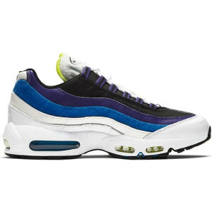 Nike �i�C�L �����Y �X�j�[�J�[ �yNike Air Max 95 Kaomoji�z �T�C�Y US_9.5(27.5cm) White/Cyber-Black-Signal Blue