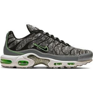 Nike �i�C�L �����Y �X�j�[�J�[ �yNike Air Max Plus Essential Crater Green�z �T�C�Y US_9.5(27.5cm) Black/Smoke Grey/Light Bone/Electric Green
