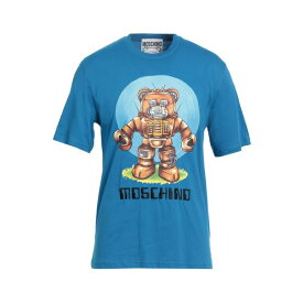 モスキーノ メンズ Tシャツ トップス T-shirts Azure