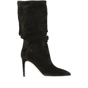 �p���e�L�T�X ���f�B�[�X �u�[�c �V���[�Y Slouchy suede 85mm ankle boots Black