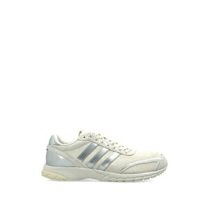 �A�f�B�_�X ���f�B�[�X �X�j�[�J�[ �V���[�Y Adizero adios three-stripes lace-up fastening sneakers Neutrals