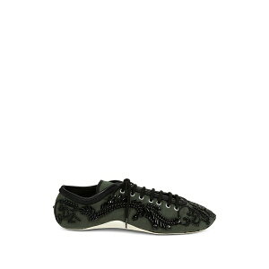 �h���X�E���@���E�m�b�e�� ���f�B�[�X �X�j�[�J�[ �V���[�Y Embroidered ballerina sneakers Green