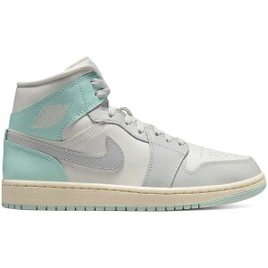 Jordan �W���[�_�� ���f�B�[�X �X�j�[�J�[ �yJordan 1 Mid Football Grey Igloo (Women's)�z �T�C�Y US_5.5(22.5cm) Football Grey/Igloo