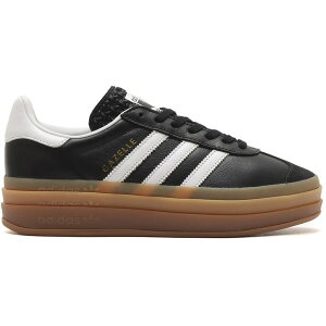 adidas �A�f�B�_�X ���f�B�[�X �X�j�[�J�[ �yadidas Gazelle Bold atmos Black White Gum�z �T�C�Y US_5.5(22.5cm) Core Black/Footwear White/Gold Metallic