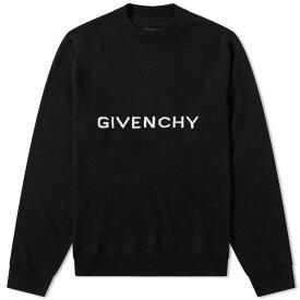 ジバンシー メンズ ニット&セーター アウター Givenchy Archetype Logo Crew Knit Black