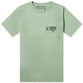 マハリシ メンズ Tシャツ トップス Maharishi Tashi Mannox Abundance Dragon T-Shirt Green