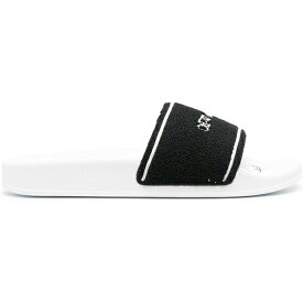 OFF-WHITE オフホワイト メンズ スニーカー 【OFF-WHITE Chenille Slide】 サイズ EU_39(24.0cm) Logo Embroidered Black White