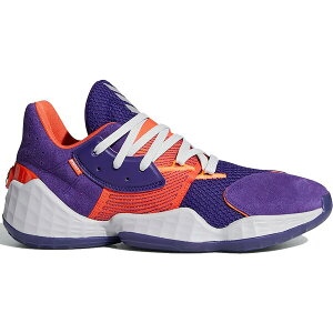 adidas �A�f�B�_�X �����Y �X�j�[�J�[ �yadidas Harden Vol. 4 Su Casa Pack Suns�z �T�C�Y US_7(25.0cm) Collegiate Purple/Orange/Grey Three