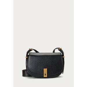 �����t���[���� ���f�B�[�X �V�����_�[�o�b�O �o�b�O POLO ID CALFSKIN MINI SADDLE BAG - Cross body bag - black