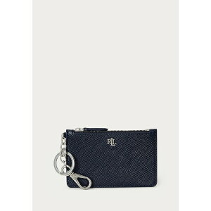t[ fB[X z ANZT[ CROSSHATCH LEATHER ZIP CARD CASE - Wallet - navy