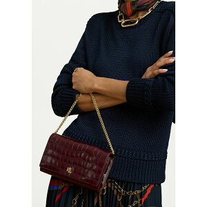 t[ fB[X z ANZT[ CROC-EMBOSSED MEDIUM ADAIR II CROSSBODY - Wallet - dark garnet