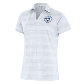 アンティグア レディース ポロシャツ トップス Dunedin Blue Jays Antigua Women's Compass Polo White