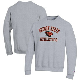 チャンピオン メンズ パーカー・スウェットシャツ アウター Oregon State Beavers Champion Athletics Logo Pullover Sweatshirt Gray